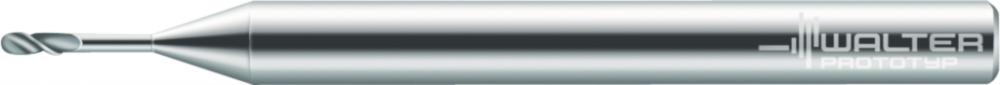 Solid carbide mini ball-nose copy milling cutters