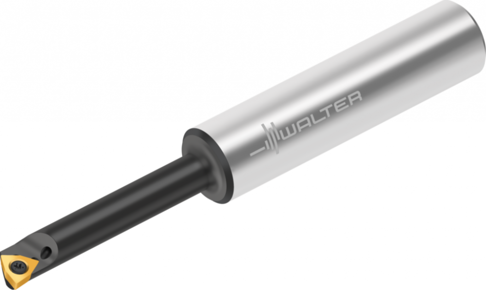 Solid carbide single-piece boring bar for precision boring
